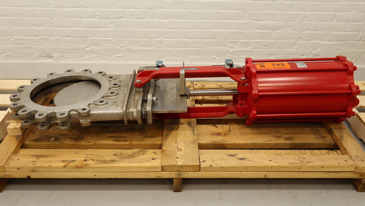 Used Bray/Vaas 16" Air Operated Knife Gate Valve #47062