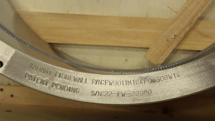 Unused Kadant Fiberwall UV100 Pressure Screen Basket With Spiral Strip #46037