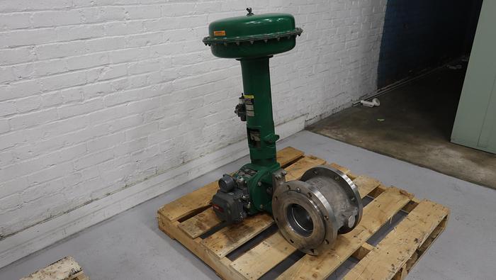 Used Fisher 8" V150 Series B Air Operated Vee Ball Valve #46415