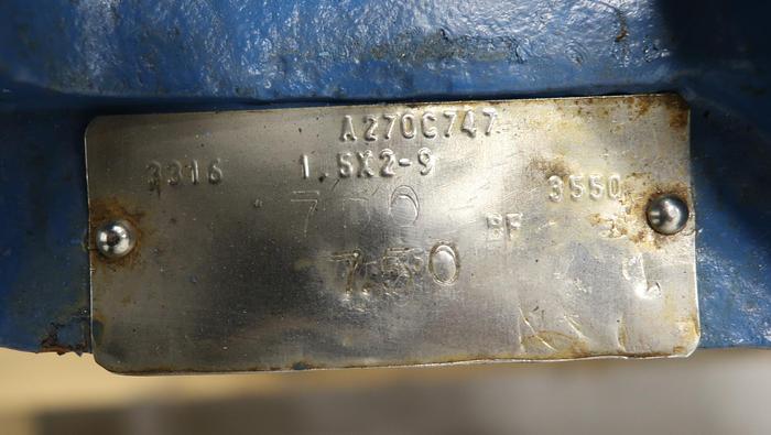 Refurbished GOULDS 3316S 1.5x2x9 Split Case Pump #46208