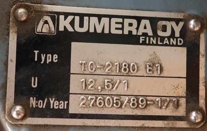 Used KUMERA OY TC-2180 E1 Shaft Mounted Gear Reducer #46141