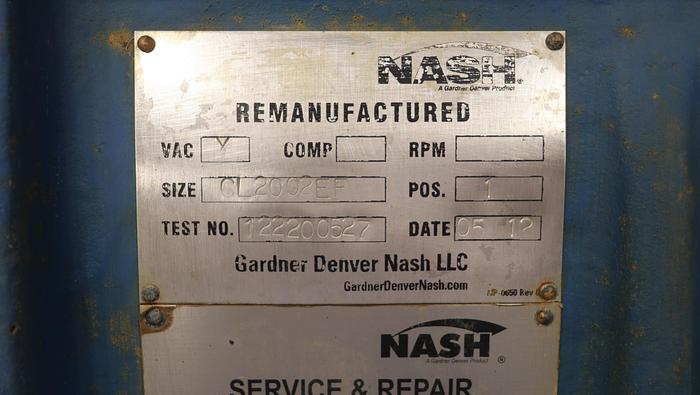 Used Nash CL 2002 EF Vacuum Pump #44951