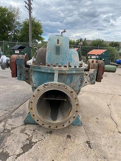 Used Goulds 3420 24x30x32 Stainless Split Case Fan Pump #45443