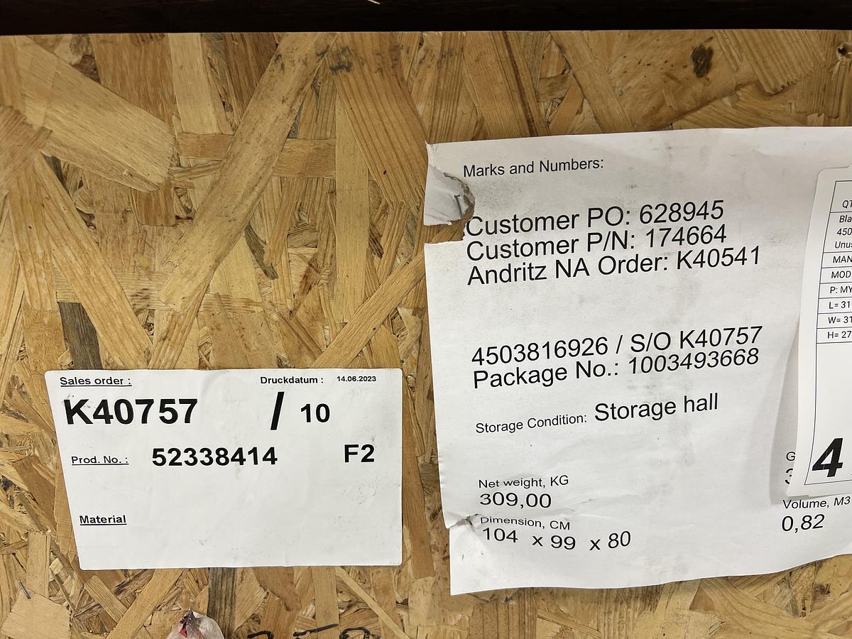 Unused Kadant Black Clawson Ultra III Drum Rotor #47286