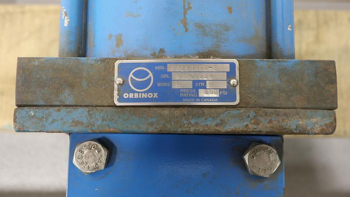 Used Orbinox 8" Air Operated Knife Gate Valve #46337