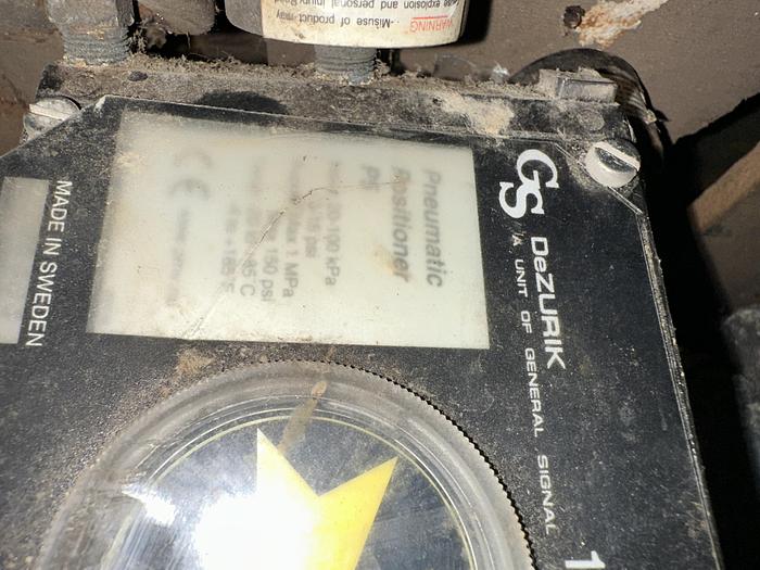 Used Dezurik 4" 9440963R001 Air Operated V-Ball Valve #46290