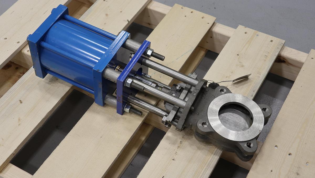 Unused North Port Valves 3" Air Operated Knife Gate Valve #47268