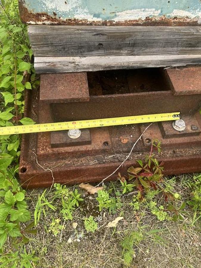 Used Pump Base, 95" Length, 32" Width, 16" Bolt Hole Center #41045