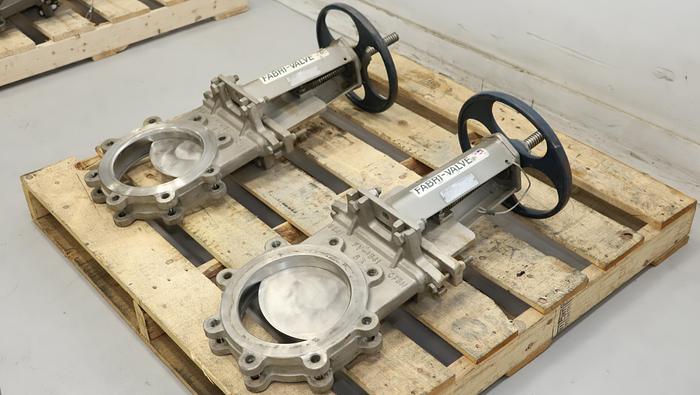 Used Fabri-Valve 8" Hand Operated Knife Gate Valve #46316