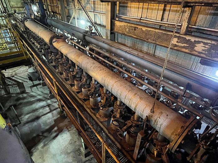 Used BLACK CLAWSON PAPER MACHINE, 195" WIRE FOURDRINIER, 9PT CORRUGATED MEDIUM, STANDING IN THE AISLE #46304