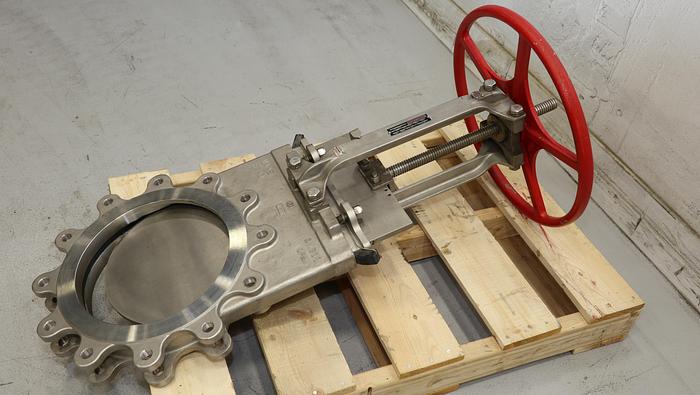 Used Bray 12" Hand Operated Knife Gate Valve #46285