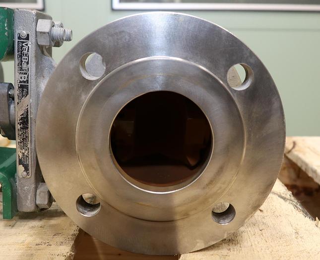 Used Fisher 3" V150 Series B Air Operated Vee Ball Valve #46260