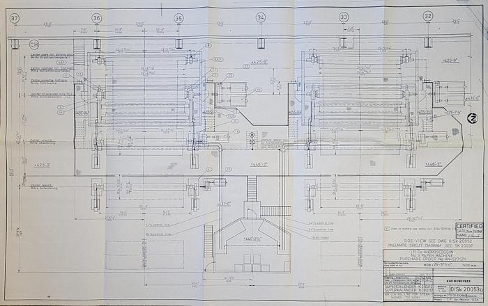 Used 291" KLEINEWEFERS 12 Roll Super Calender #45253