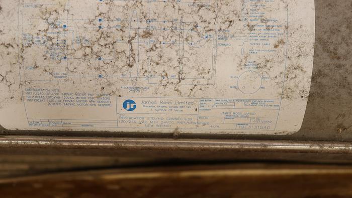 Used James Ross Limited Rossilator Shower Oscillator #44690