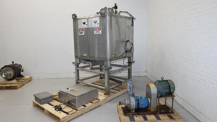 Used Felt Wash Chemical Tank, Pump & Controls #44564