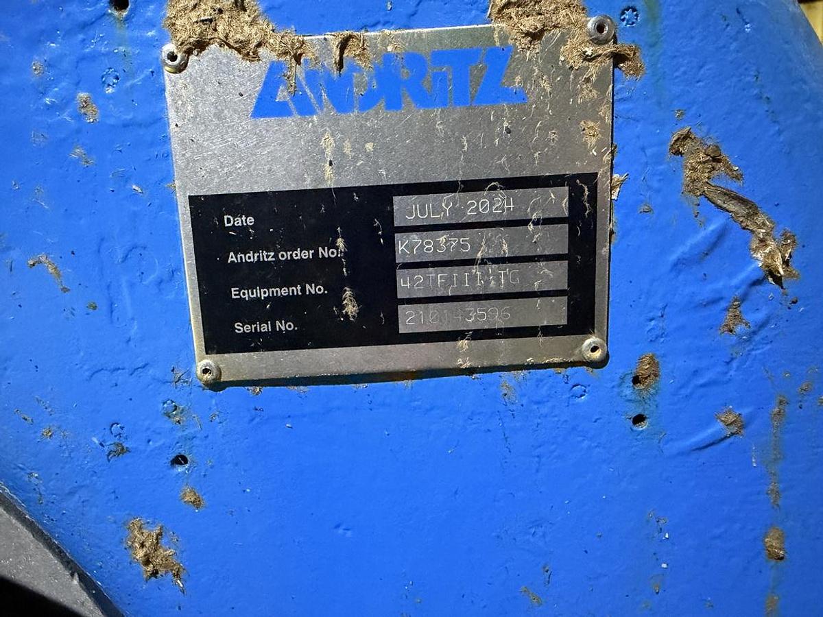 Refurbished Andritz 42-TF-III 42" Twin Flow Refiner #47565