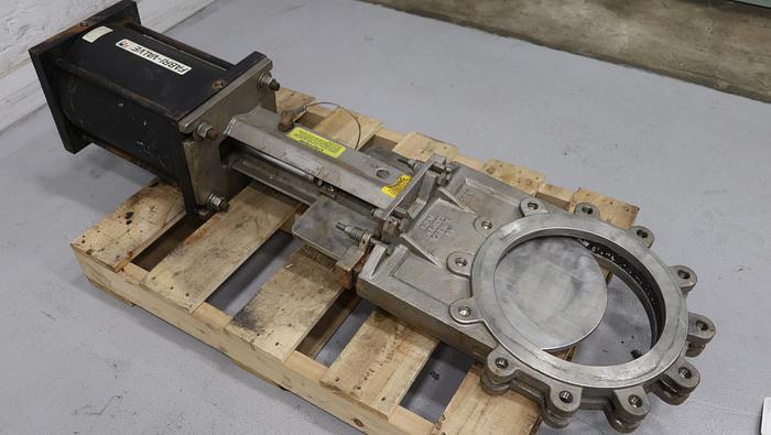 Used Fabri-Valve 12" Air Operated Knife Gate Valve #46411