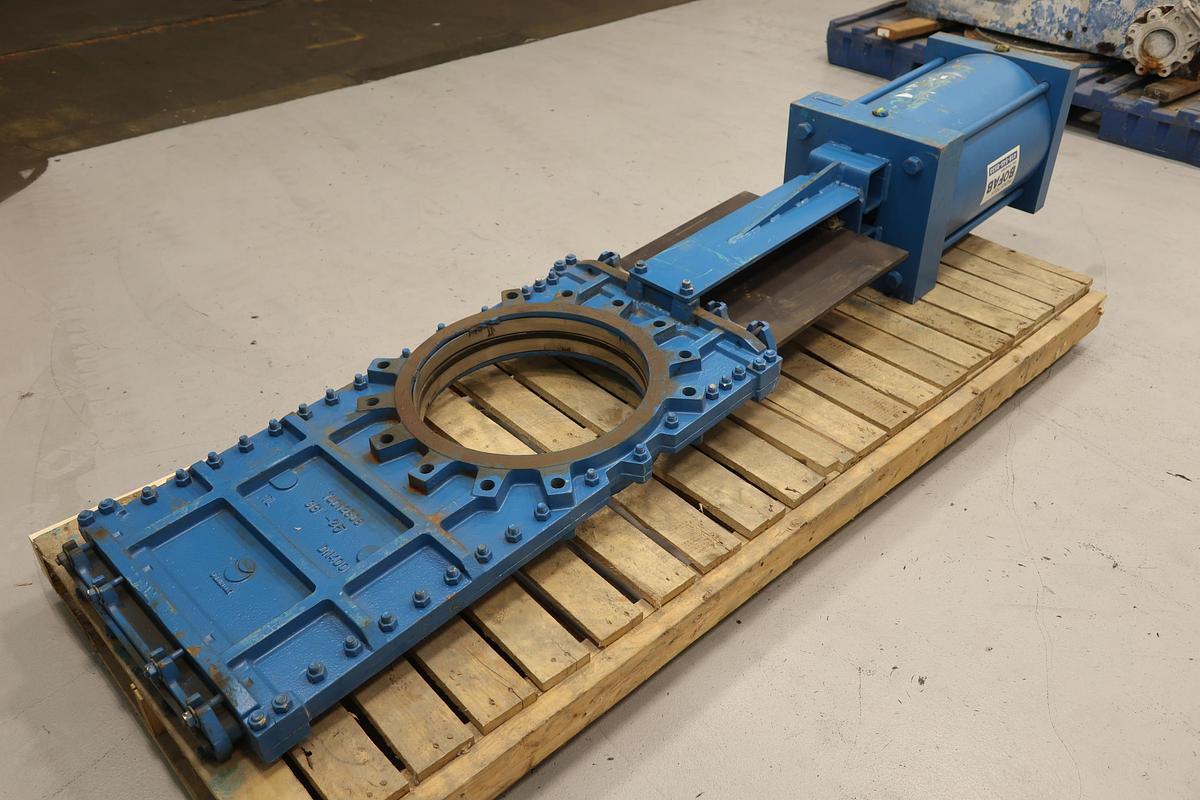 Used Orbinox 16" Air Operated Thru-gate Valve #47540