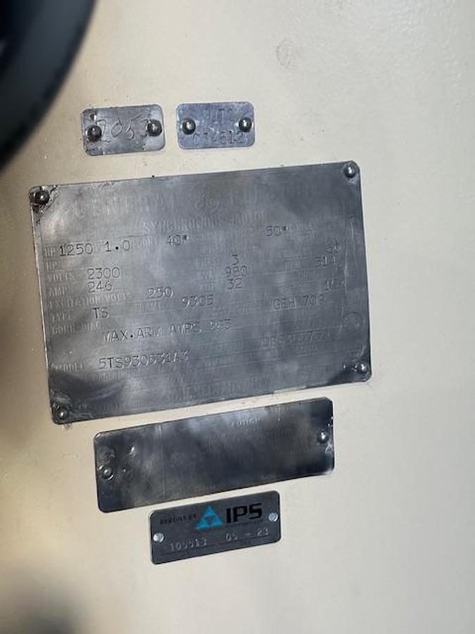 Refurbished Rebuilt 1250 HP GE Motor #47229