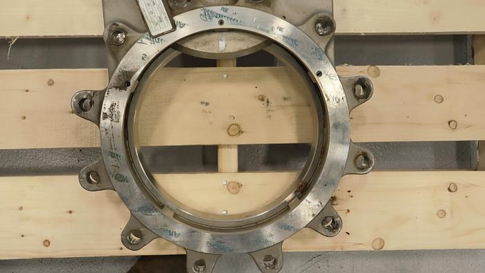Used Keystone 12" Hand Operated Knife Gate Valve #45922