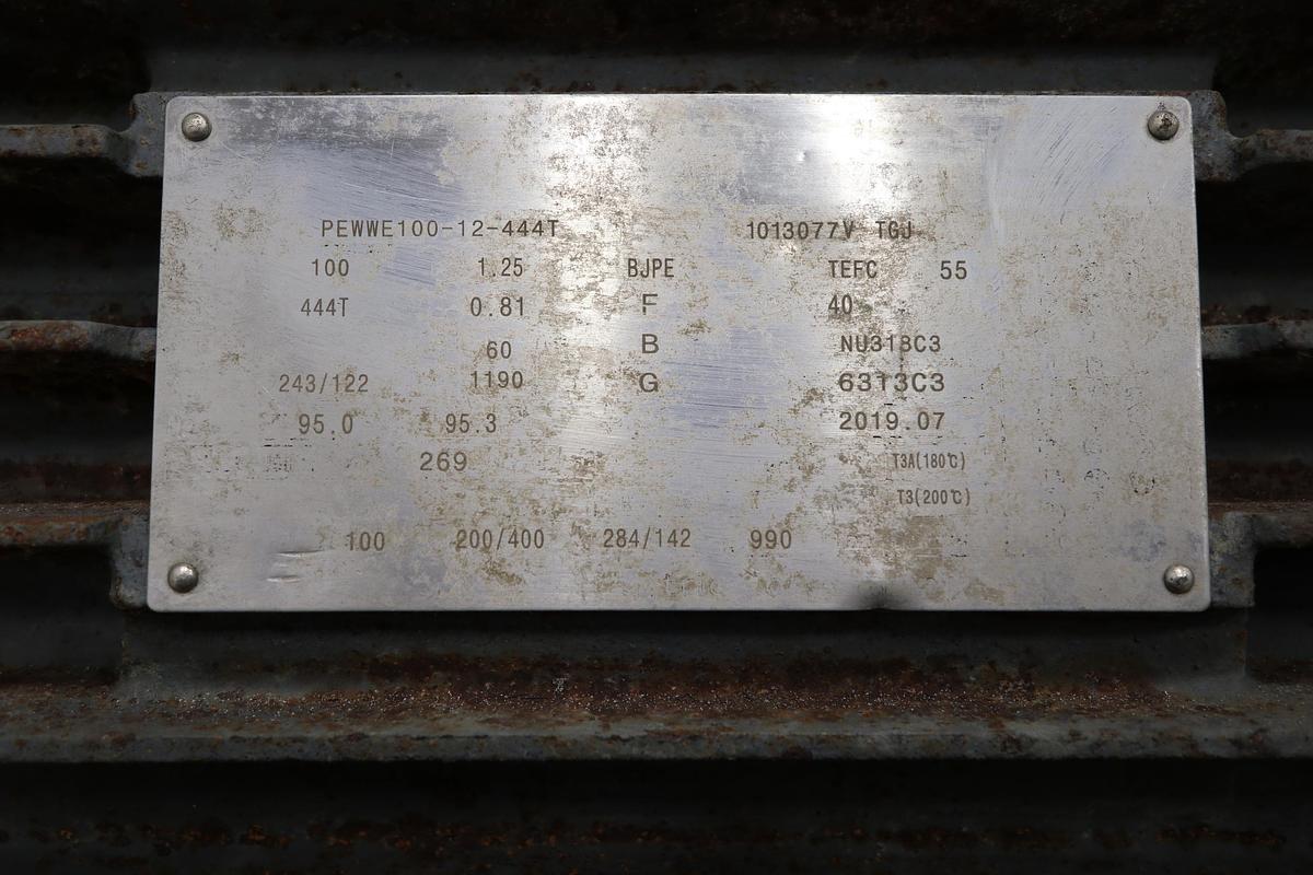 Used WorldWide Electric PEWWE100-12-444T A/C Motor #47603