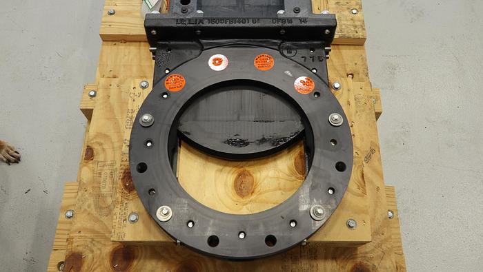 Unused Delta Industrial 14" Air Operated Knife Gate Valve #45664