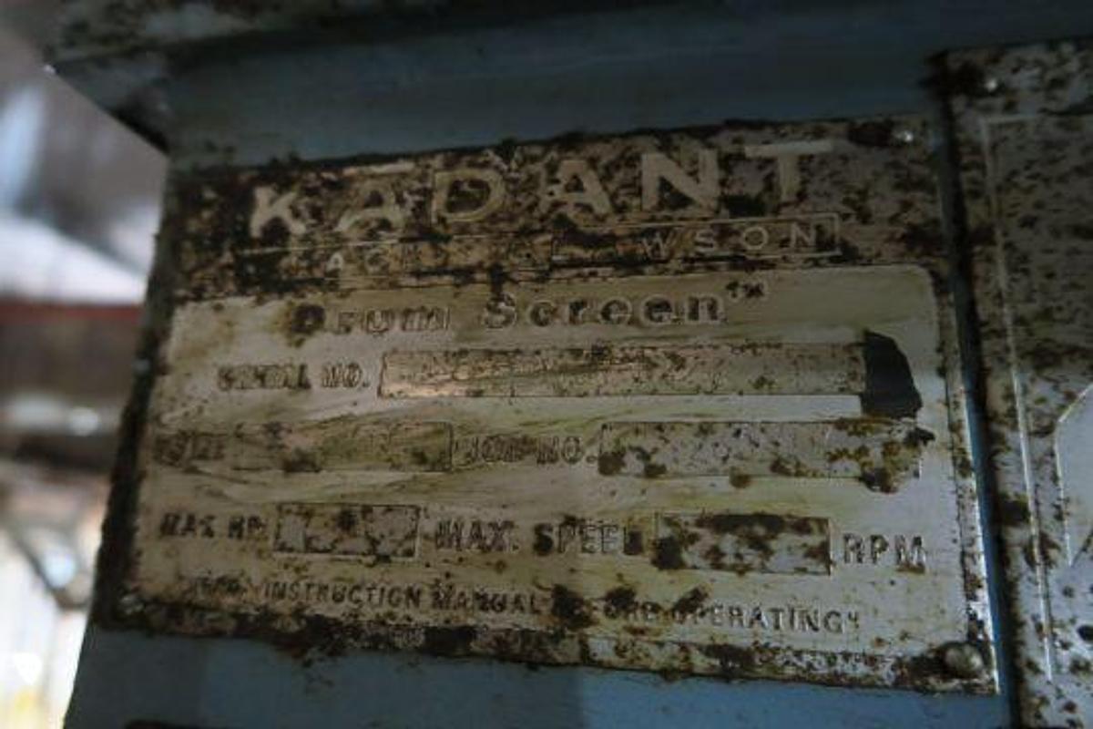 Used Kadant HTK1A Drum Screen #47054