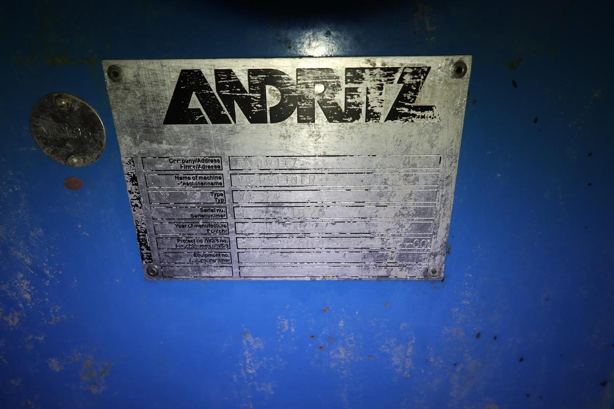 Used Andritz TF34 Double Disc Refiner #47060