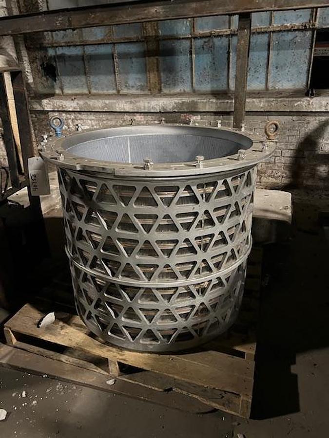 Used Beloit MR-32 Horizontal Pressure Screen, Stainless Steel #40758