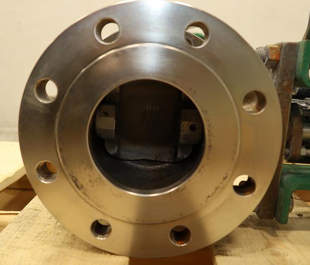 Used Fisher 4" V150 Air Operated Vee Ball Valve #46261