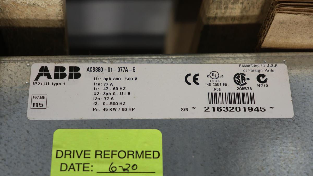 Used ABB ACS880-01-077A-5 Control Unit #46639
