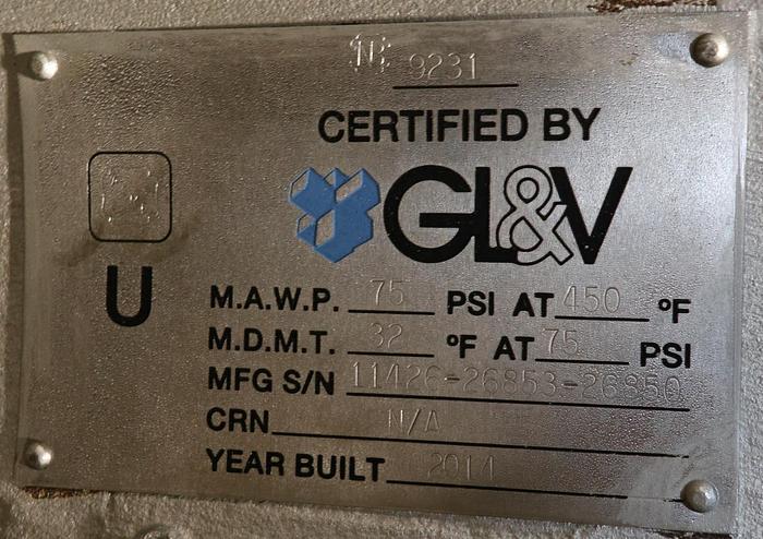 Unused GL&V 48"x150.56" Dryer Cans #46231