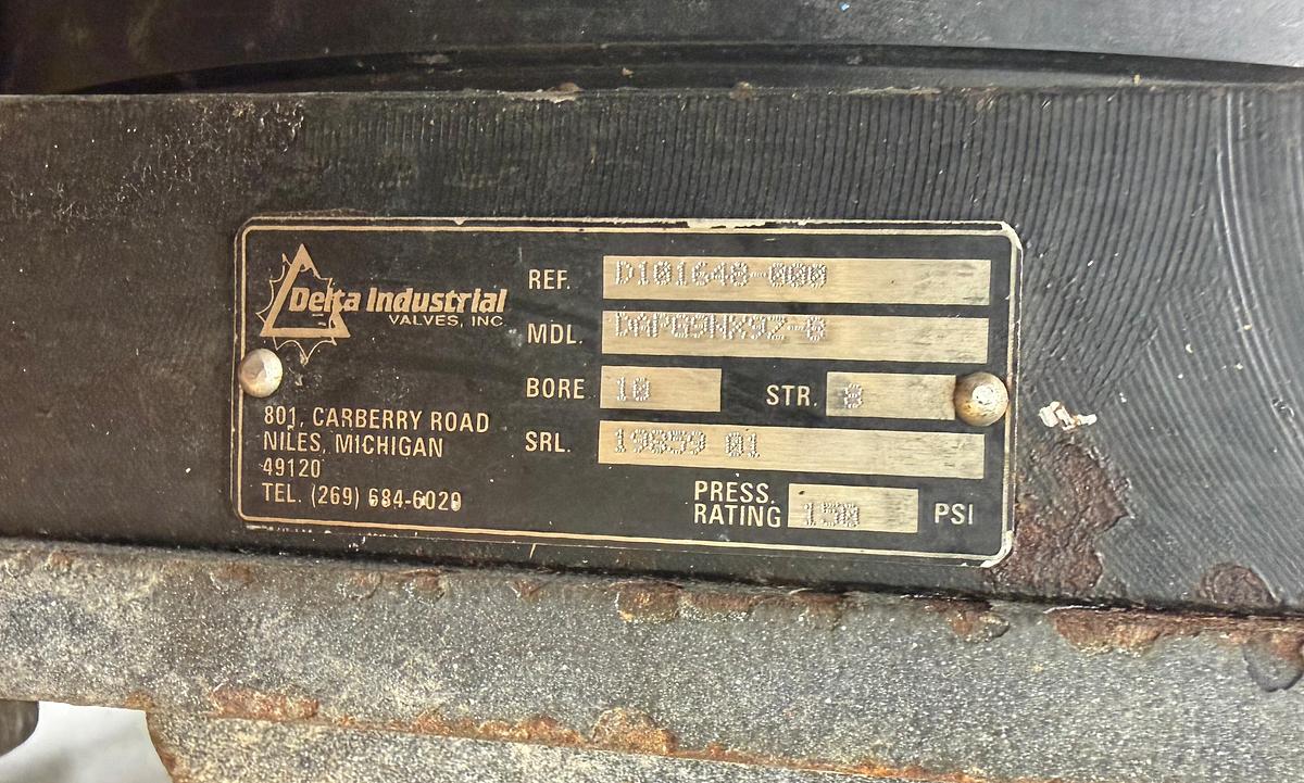 Refurbished Delta Industrial 8" Air Operated Knife Gate Valve #47090