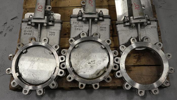 Used FNW 65BM 10" Hand Operated Knife Gate Valve #46359