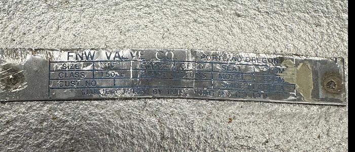 Used FNW 65BM 10" Hand Operated Knife Gate Valve #46359