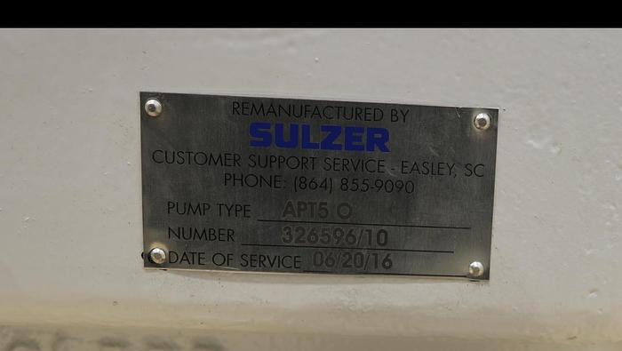 Refurbished Sulzer APT50 Pump Power End #46091