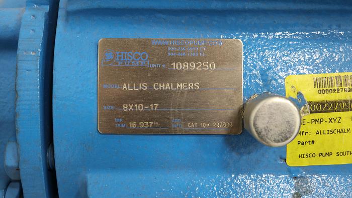 Used Allis Chalmers F8B1 8x10 x17 Pump Power End #46401