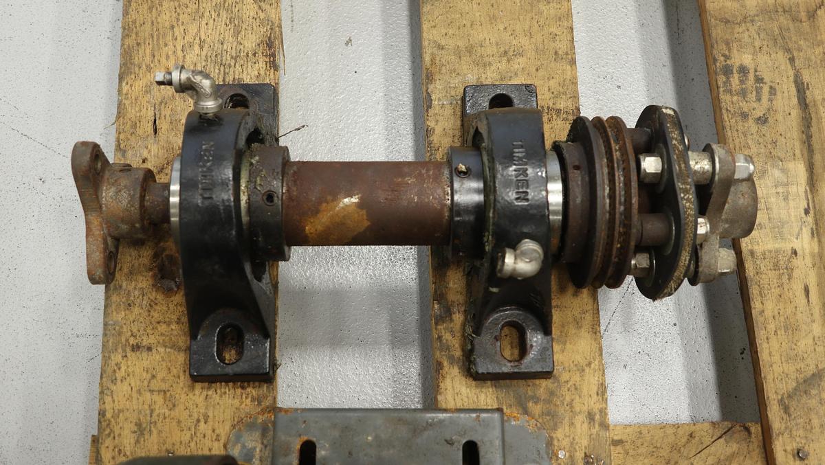 Unused Bird JS24 Vibrating Screen Flexible Coupling Drive Assembly with Shiv and Pillow Block Bearings & A/C Motor #46689