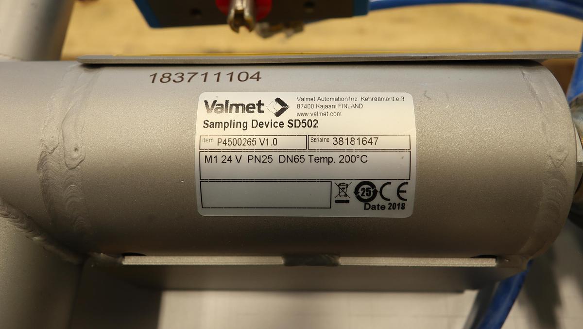 Used Valmet Kappa SD502 Flow Type Sampler #46541