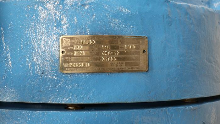 Used Goulds 3175 4x6x12 Pump #44902