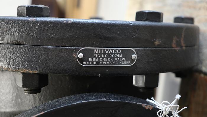 Unused Milvaco 2974M 6" Swing Check Valve #45080