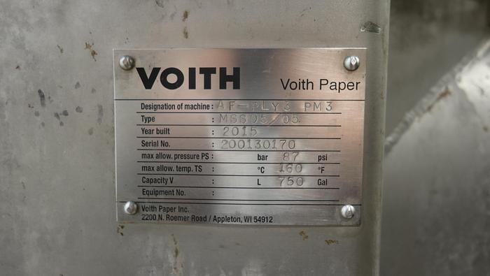 Used Voith MSS 05/05 Pressure Screen #45528
