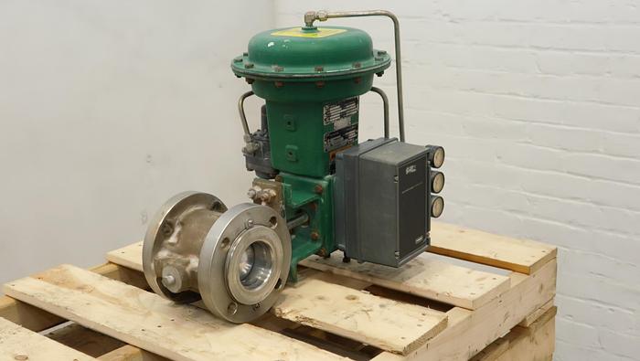 Used Fisher 3" V150 Air Operated Vee Ball Valve #46324