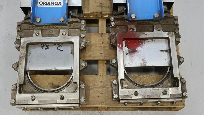 Used Orbinox PANE8NX3-8.5 8" Air Operated Knife Gate Valve #44735