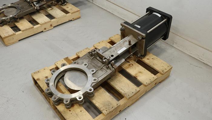 Used Fabri-Valve 10" Air Operated Knife Gate Valve #44769