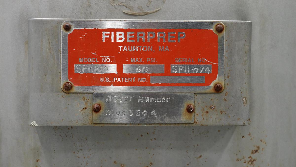 Used Fiberprep SPH-800 Pressure Screen #46537