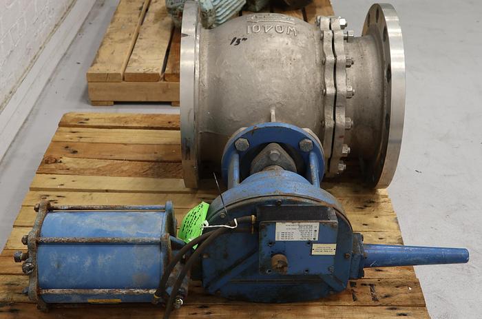 Used Dezurik 14" Air Operated V-Ball Valve #45973