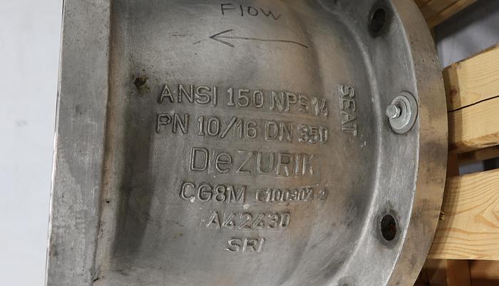 Used Dezurik VPB 14" Air Operated V-Ball Valve #45962