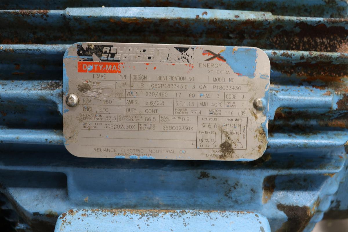 Used Black Clawson Pulper Drive Oil Lubrication System #47631