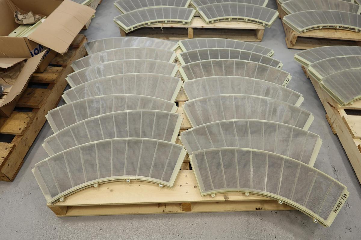 Unused Finckh EFK 1335 Thickener Disc Segments, Take Off Teeth, Rods, Nuts, and O Ring Material #47534